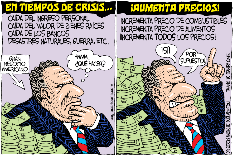En Tiempos de Crisis Aumenta Precios / COLOR