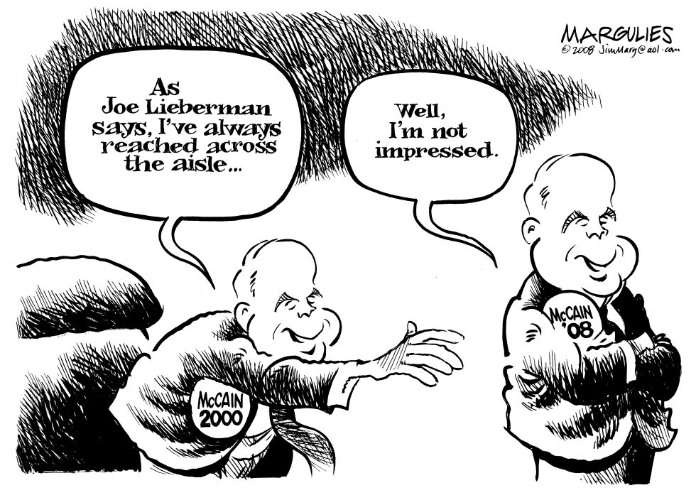McCain reaches across the aisle