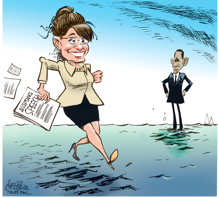 Palin walks on water