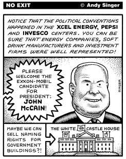 CONVENTION CENTERS FOR POLITICAL PARTIES by Andy Singer