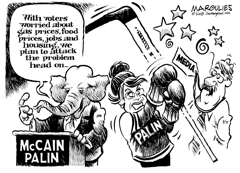 Palin bashes the media