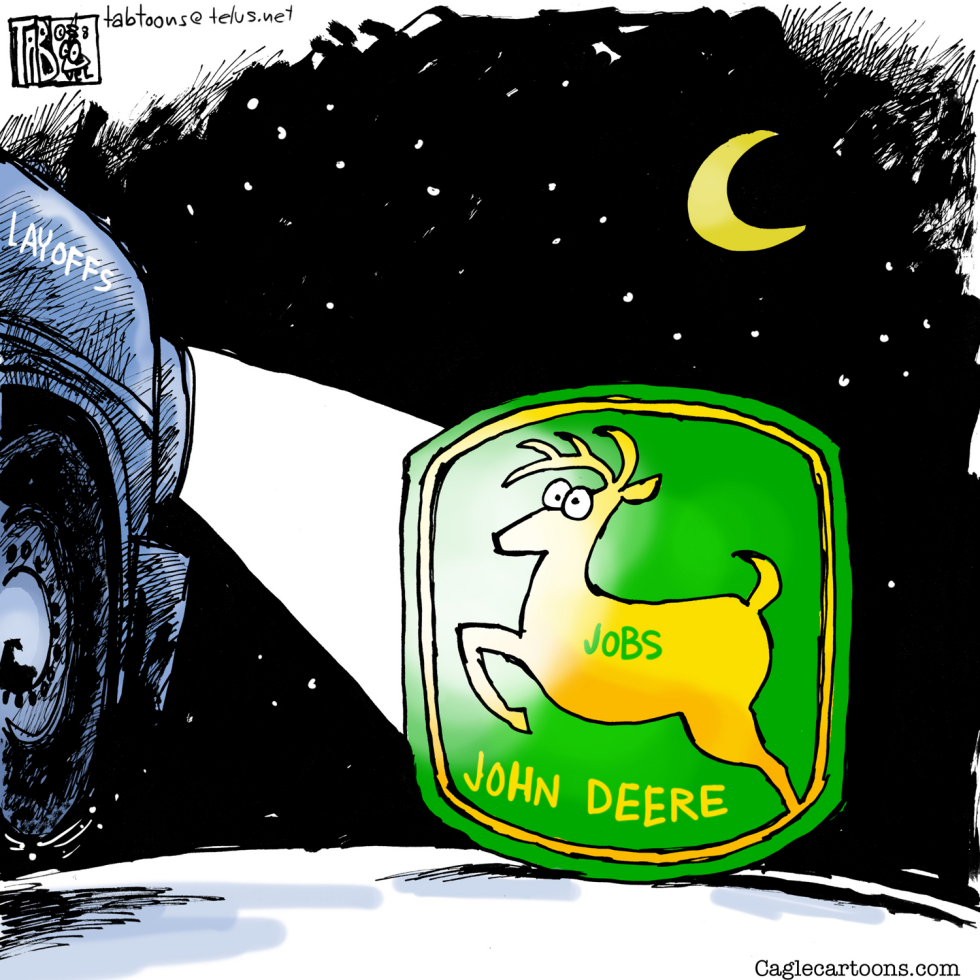 CANADA John Deere in the headlights