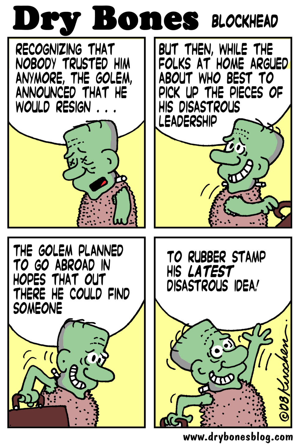 olmert as a golem