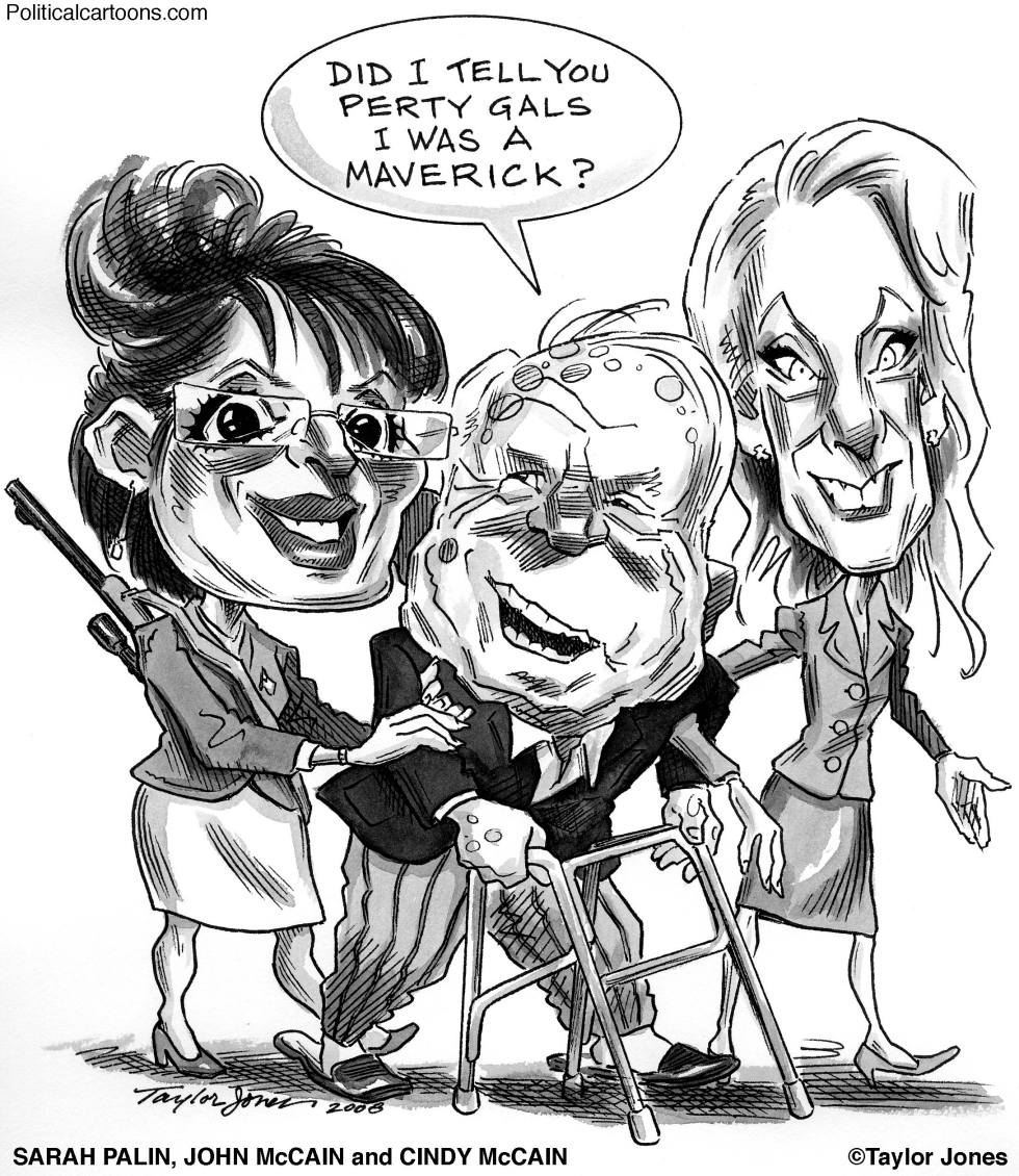 John McCain, Cindy McCain and Sarah Palin