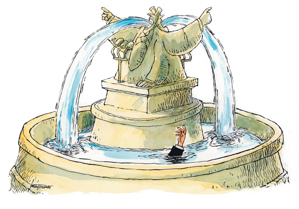 Drowning in Politicians Promises Color