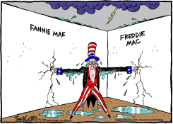 FANNIE Y FREDDIE A SALVO /  by Bob Englehart
