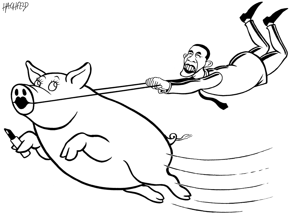 Obamas lipstick pig
