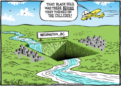 LARGE HADRON COLLIDER - by Bob Englehart