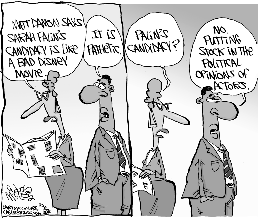 Damon Opines on Palin