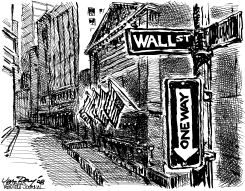 ONE WAY WALL STREET by Jim Day