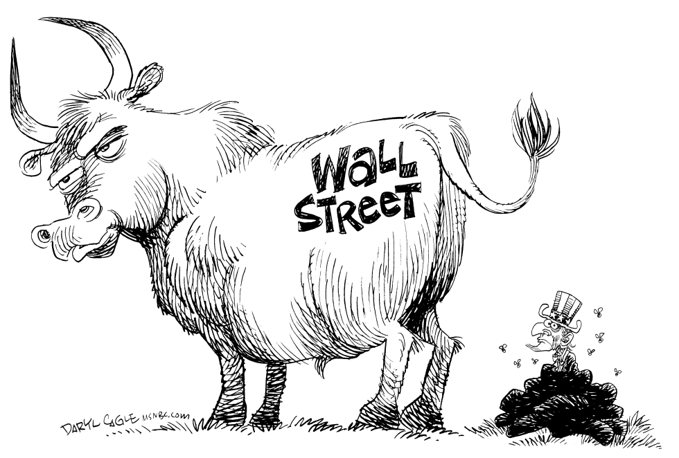  ASCO POR EL TORO DE WALL STREET by Daryl Cagle