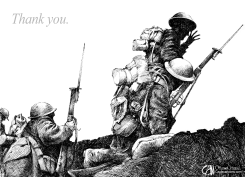 VETERANS REMEMBRANCE  by Cam Cardow