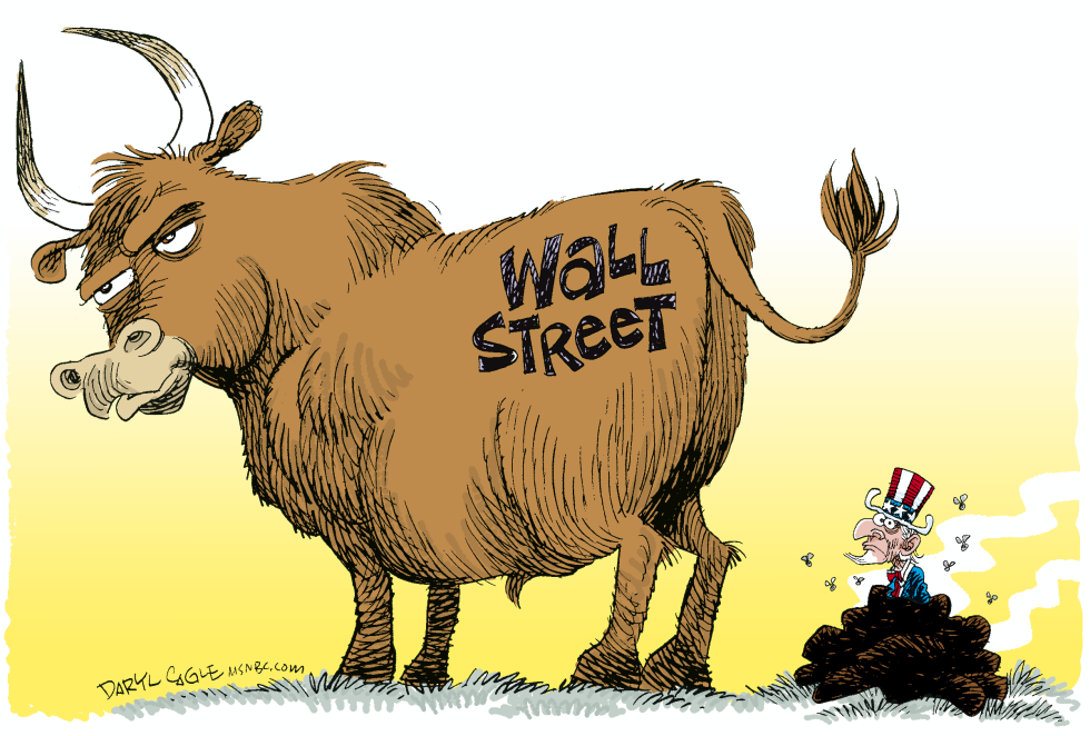  ASCO POR EL TORO DE WALL STREET  by Daryl Cagle