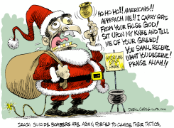 SANTA IN IRAQ  by Daryl Cagle