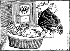 ARAFAT, SHARON AND THE UN by Osmani Simanca