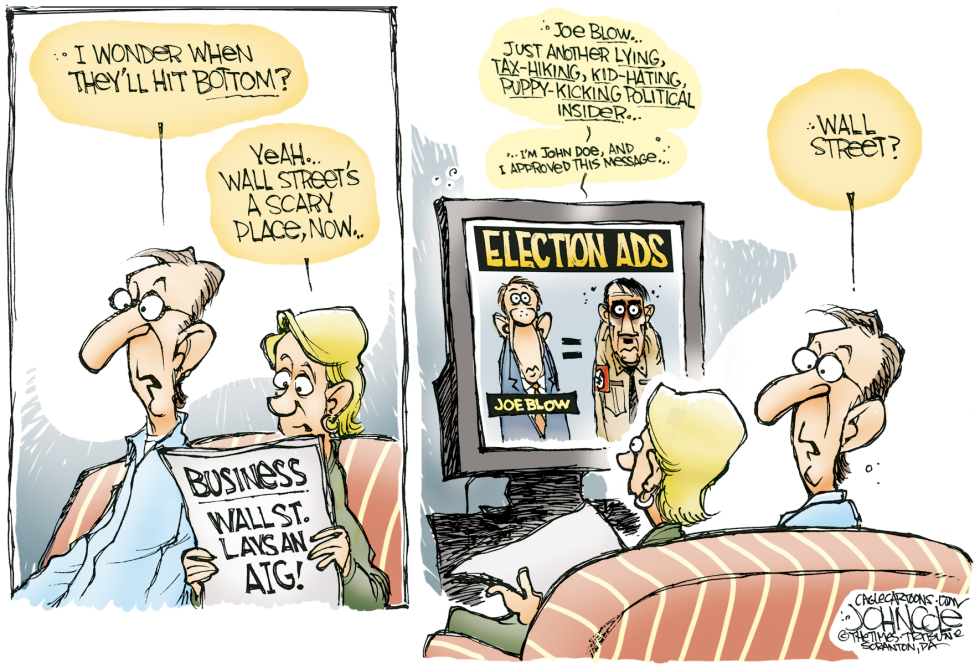 Stocks and politics hit bottom COLOR