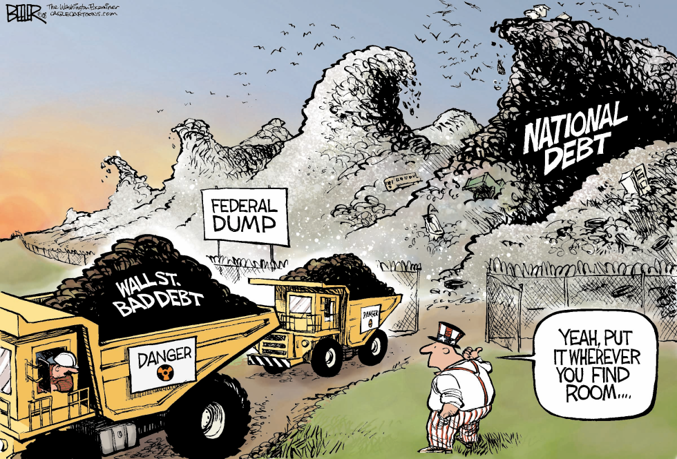  DEBT DUMP by Nate Beeler