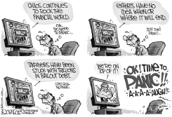 TIME TO PANIC BW by John Cole