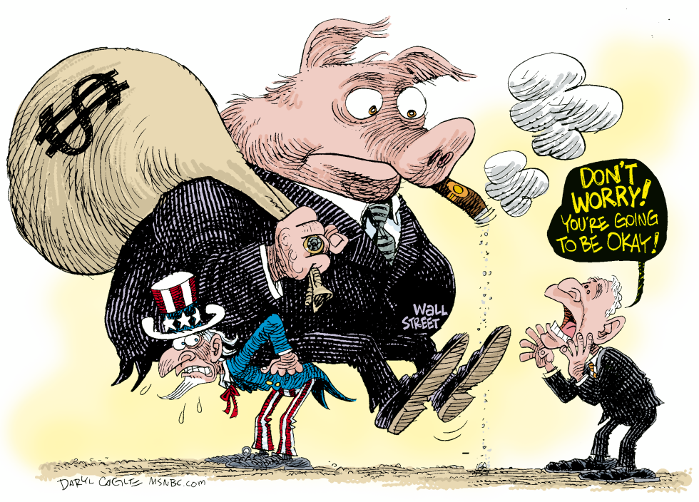 Wall Street Bailout Pig Color