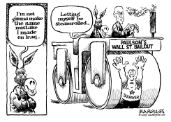 WALL STREET BAILOUT STEAMROLLER by Jimmy Margulies