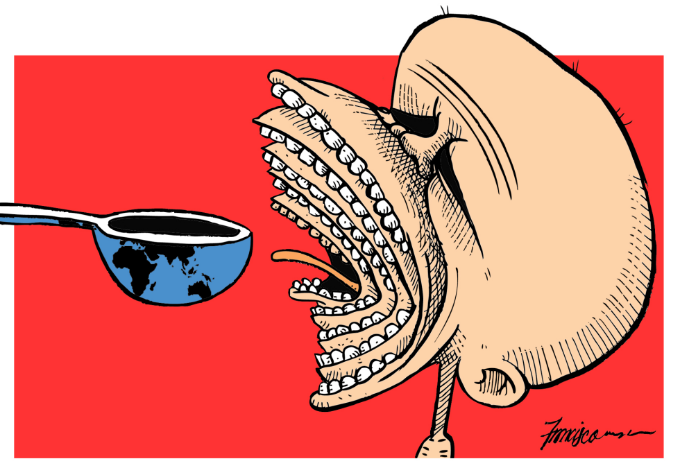 Low food production, increasing world population
