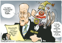 BAIL-OUT PLAN GETS COOL RECEPTION  by John Cole