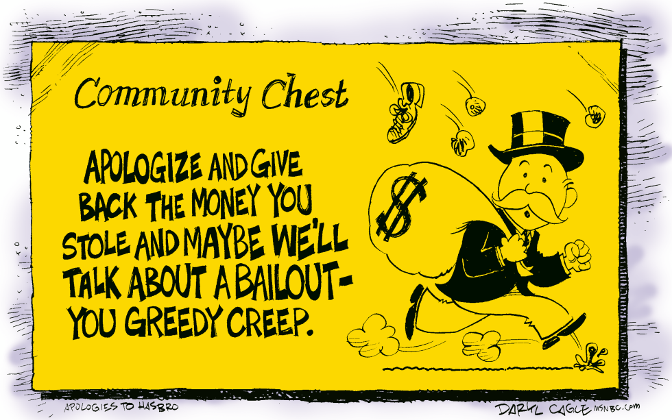 Wall Street Bailout Monopoly Color