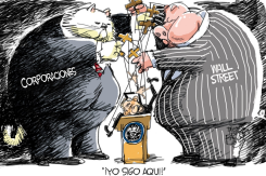 EL GATO GORDO, EL CERDO Y BUSH / by Pat Bagley