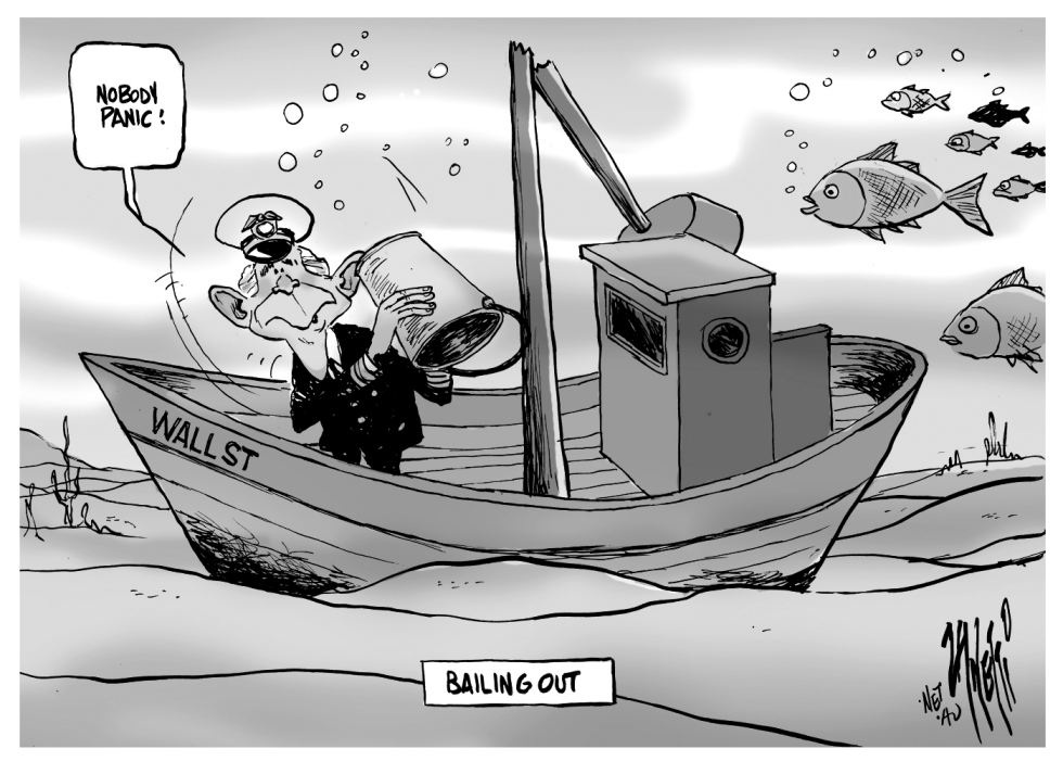 Bush and Bailout bw