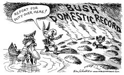 BUSH DOMESTIC RECORD by Sandy Huffaker