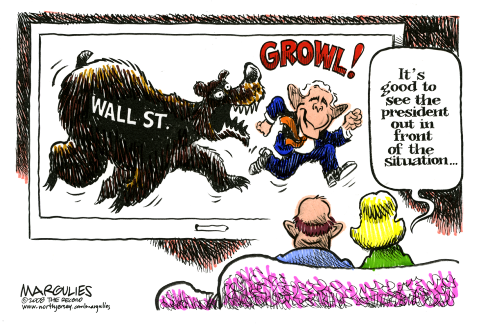 Bush and the financial crisis color