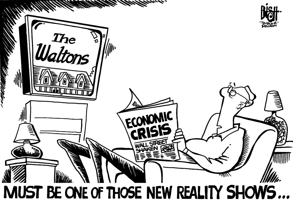 Economic reality, b/w