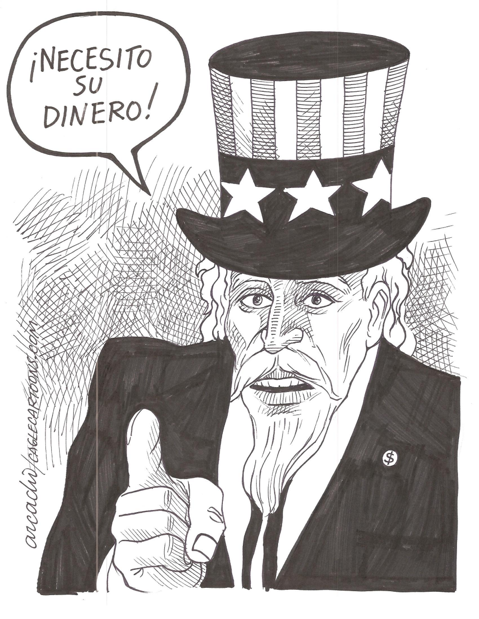 Tío Sam Solicita dinero a contribuyentes