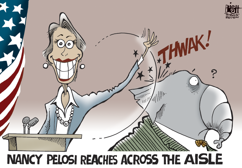 Pelosi reaches out, COLOR