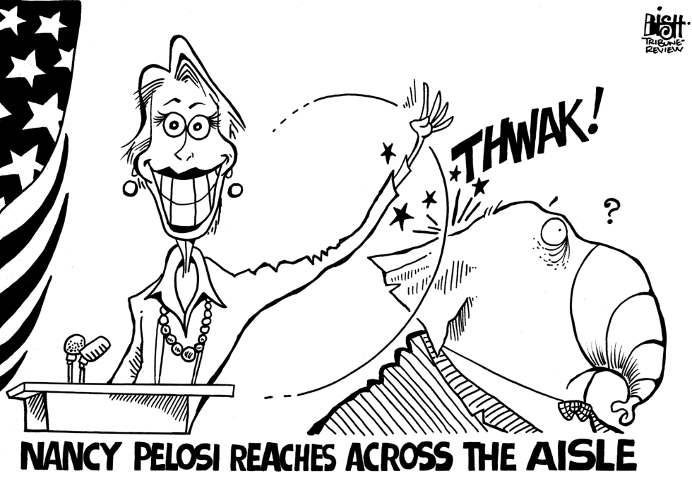 Pelosi reaches out, b/w