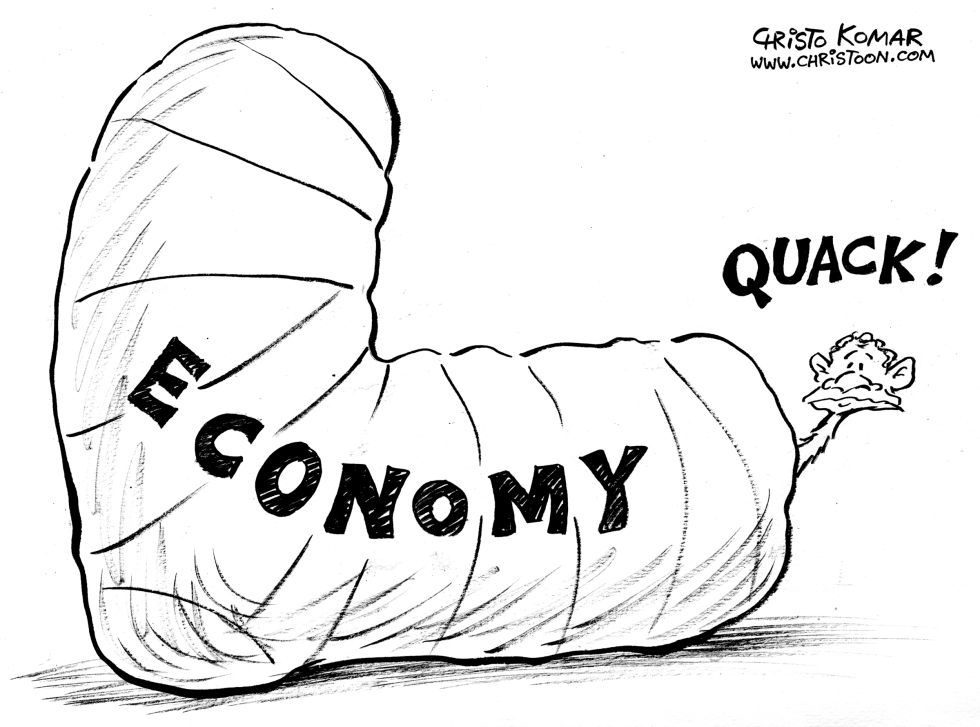 A Very Lame Duck - B&W