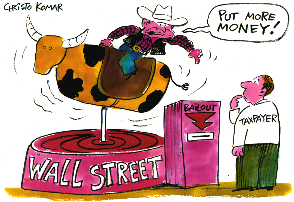 Wall Street Mechanical Bull - COLOR