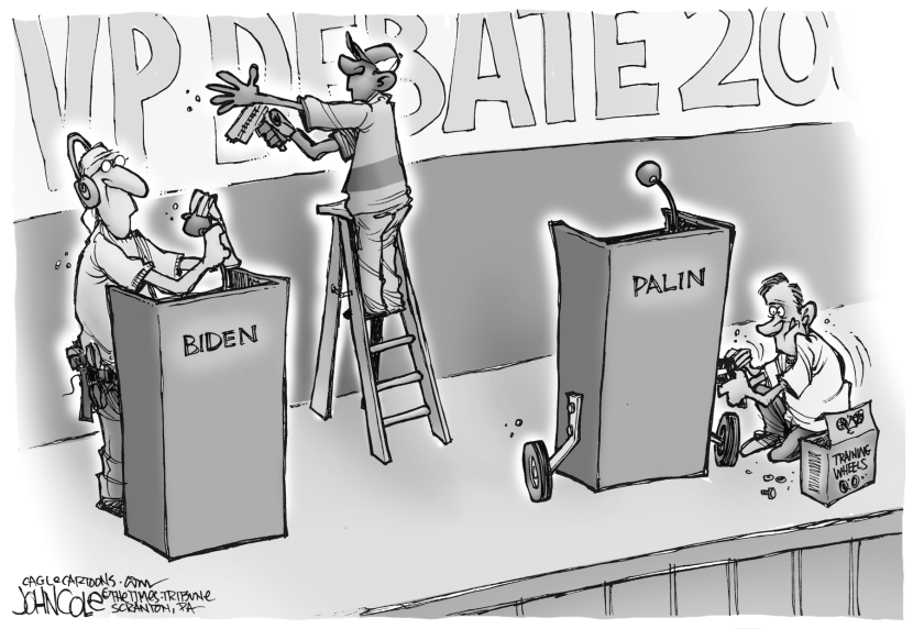 Biden vs Palin BW