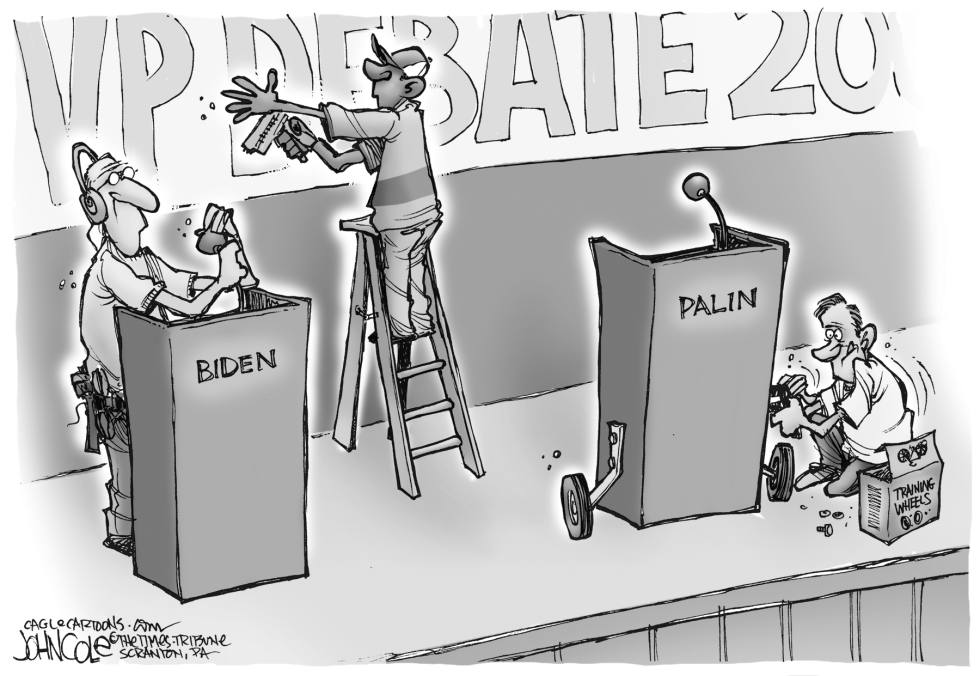 Biden vs Palin BW