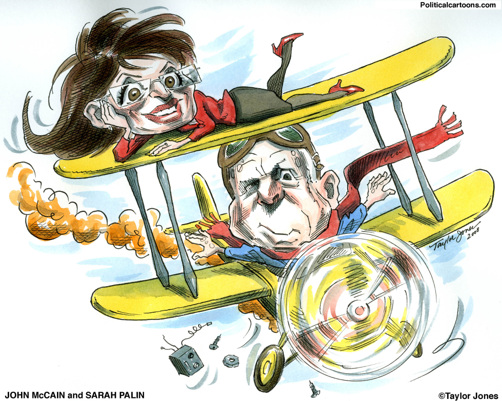 McCain/Palin Campaign Plane -COLOR