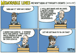 MEMORABLE LINES AT THE VP DEBATE by R.J. Matson