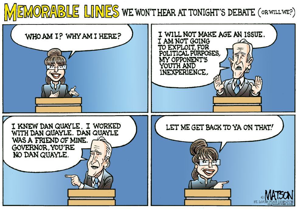 Memorable Lines At The VP Debate-COLOR