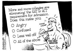 COLLEGES ELIMINATING SAT REQUIREMENT by Jimmy Margulies