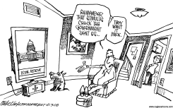 STIMULUS AND BAILOUT by Mike Keefe