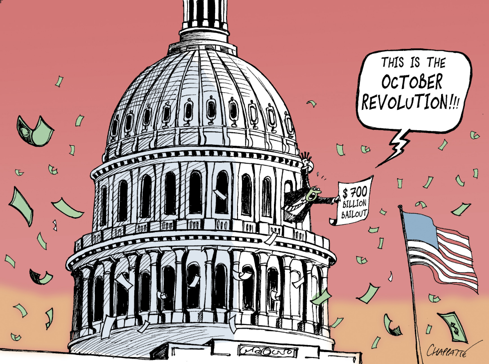  CAPITOL HILL SAVES WALL STREET by Patrick Chappatte