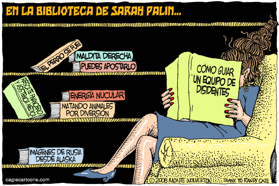 En la Biblioteca de Sarah Palin / COLOR