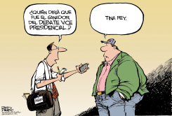 GANADOR DEL DEBATE VICE PRESIDENCIAL /  by Nate Beeler