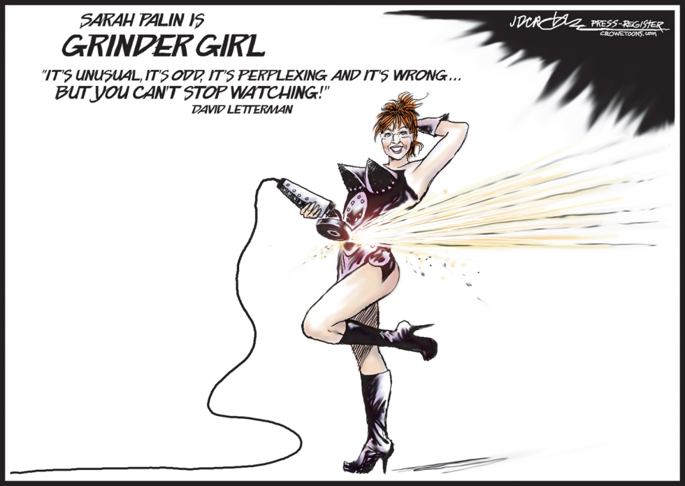 Sarah Palin is Grinder Girl