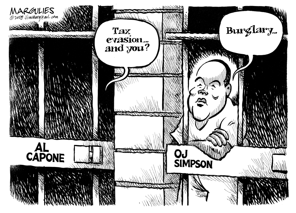OJ behind bars
