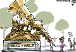 WALL STREET HEROES  by Pat Bagley